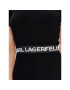 KARL LAGERFELD Rochie tricotată Logo 225W1350 Negru Slim Fit - Pled.ro