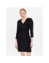 KARL LAGERFELD Rochie tricotată Premium Punto 226W1300 Negru Regular Fit - Pled.ro