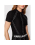 KARL LAGERFELD Rochie tricotată Logo 221W2050 Negru Slim Fit - Pled.ro