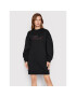 KARL LAGERFELD Rochie tricotată Signature 221W1355 Negru Relaxed Fit - Pled.ro