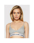 KARL LAGERFELD Sutien Bralette Peephole Logo 211W2101 Gri - Pled.ro