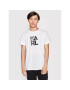 KARL LAGERFELD Tricou Classic KL22MTS01 Alb Regular Fit - Pled.ro