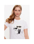 KARL LAGERFELD Tricou Ikonik 2.0 230W1704 Alb Regular Fit - Pled.ro