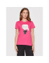 KARL LAGERFELD Tricou Ikonik 210W1721 Roz Regular Fit - Pled.ro