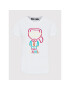 KARL LAGERFELD Tricou Jelly Logo 221W1702 Alb Regular Fit - Pled.ro