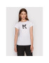 KARL LAGERFELD Tricou KL22WTS01 Alb Regular Fit - Pled.ro