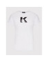 KARL LAGERFELD Tricou KL22WTS01 Alb Regular Fit - Pled.ro