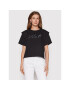 KARL LAGERFELD Tricou Logo 221W1717 Negru Relaxed Fit - Pled.ro