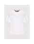 KARL LAGERFELD Tricou Logo Tape 221W1701 Alb Relaxed Fit - Pled.ro