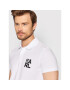 KARL LAGERFELD Tricou polo KL22MPL01 Alb Regular Fit - Pled.ro