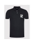 KARL LAGERFELD Tricou polo KL22MPL01 Negru Regular Fit - Pled.ro