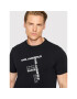 KARL LAGERFELD Tricou Rue St Guillaume KL22MTS02 Negru Regular Fit - Pled.ro