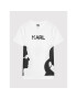 KARL LAGERFELD Tricou Z25301 S Alb Regular Fit - Pled.ro