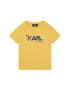 Karl Lagerfeld Kids Tricou Z25397 D Galben Regular Fit - Pled.ro