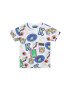 Kenzo Kids Tricou K25784 S Alb Regular Fit - Pled.ro