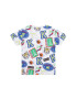 Kenzo Kids Tricou K25784 S Alb Regular Fit - Pled.ro