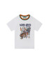 Kenzo Kids Tricou K25791 S Alb Regular Fit - Pled.ro