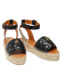 Kurt Geiger Espadrile Morella Eagle Sandal 8879600109 Negru - Pled.ro