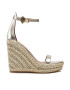 Kurt Geiger Espadrile Shoreditch Wedge 9783861109 Auriu - Pled.ro