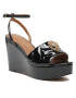 Kurt Geiger Sandale Kensington Wedge 9571100309 Negru - Pled.ro