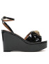 Kurt Geiger Sandale Kensington Wedge 9571100309 Negru - Pled.ro