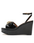 Kurt Geiger Sandale Kensington Wedge 9571100309 Negru - Pled.ro