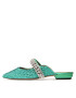 Kurt Geiger Șlapi Princley Crystals 9563087609 Verde - Pled.ro