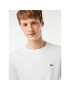 Lacoste Longsleeve TH6712 Alb Regular Fit - Pled.ro