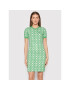 Lacoste Rochie tricotată EF1674 Verde Slim Fit - Pled.ro