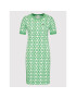 Lacoste Rochie tricotată EF1674 Verde Slim Fit - Pled.ro