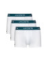 Lacoste Set 3 perechi de boxeri 5H3389 Alb - Pled.ro