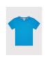 Lacoste Tricou TJ1442 Albastru Regular Fit - Pled.ro