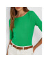 Lauren Ralph Lauren Bluză 200654963174 Verde Slim Fit - Pled.ro