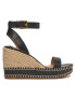 Lauren Ralph Lauren Espadrile 802940573001 Negru - Pled.ro