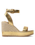 Lauren Ralph Lauren Espadrile Hilarie 802898505001 Auriu - Pled.ro