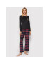 Lauren Ralph Lauren Pijama ILN72122F Negru Regular Fit - Pled.ro