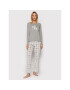 Lauren Ralph Lauren Pijama ILN72142F Gri Regular Fit - Pled.ro