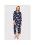 Lauren Ralph Lauren Pijama ILN92178 Bleumarin Regular Fit - Pled.ro