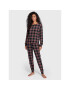 Lauren Ralph Lauren Pijama ILN92209 Negru Regular Fit - Pled.ro