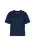 Lauren Ralph Lauren Tricou Pinstripe Ponte 200831510001 Bleumarin Straight Fit - Pled.ro