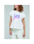 Lee Tricou L49KUWLJ Alb Relaxed Fit - Pled.ro