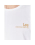 Lee Tricou Small Logo L68WFELJ Alb Regular Fit - Pled.ro