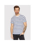 Lee Tricou Stripe L63UPYUF Alb Regular Fit - Pled.ro