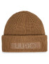 Liu Jo Căciulă Cappello Logo Applic 2F3041 M0300 Maro - Pled.ro