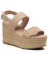 Liu Jo Espadrile Bella 4 SA1033 PX147 Bej - Pled.ro