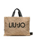 Liu Jo Geantă L Tote Fake Fur 2F3099 E0305 Bej - Pled.ro