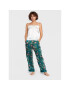 Liu Jo Pantaloni pijama 5F2080 T2449 Verde Relaxed Fit - Pled.ro