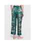 Liu Jo Pantaloni pijama 5F2080 T2449 Verde Relaxed Fit - Pled.ro