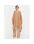 Liu Jo Poncho 2F3091 T0300 Bej Relaxed Fit - Pled.ro