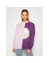 Local Heroes Bluză Flower Mixed Sweatshirt AW2021S0018 Violet Regular Fit - Pled.ro